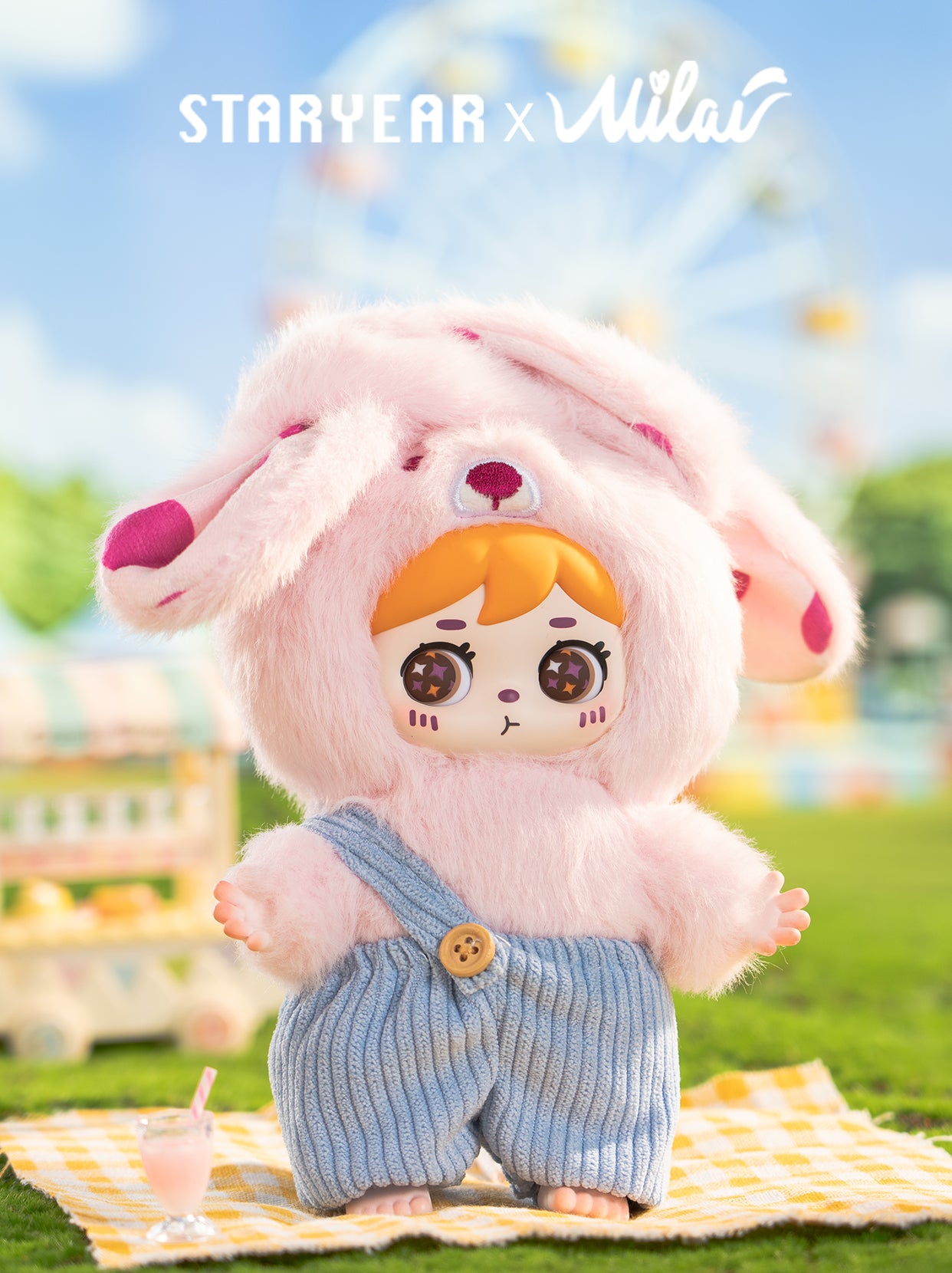 STARYEAR Plush Toy Milai Forest Invitation Long-Ear Series Blind Box - 6PCs Random Collectible Figures Whole Set