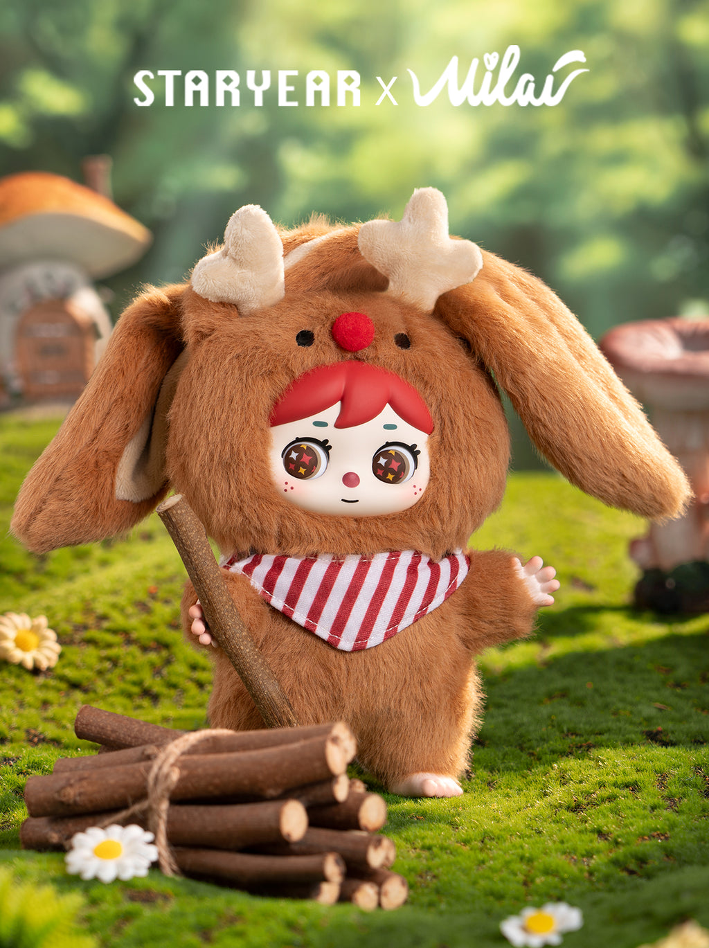 STARYEAR Plush Toy Milai Forest Invitation Long-Ear Series Blind Box - 6PCs Random Collectible Figures Whole Set